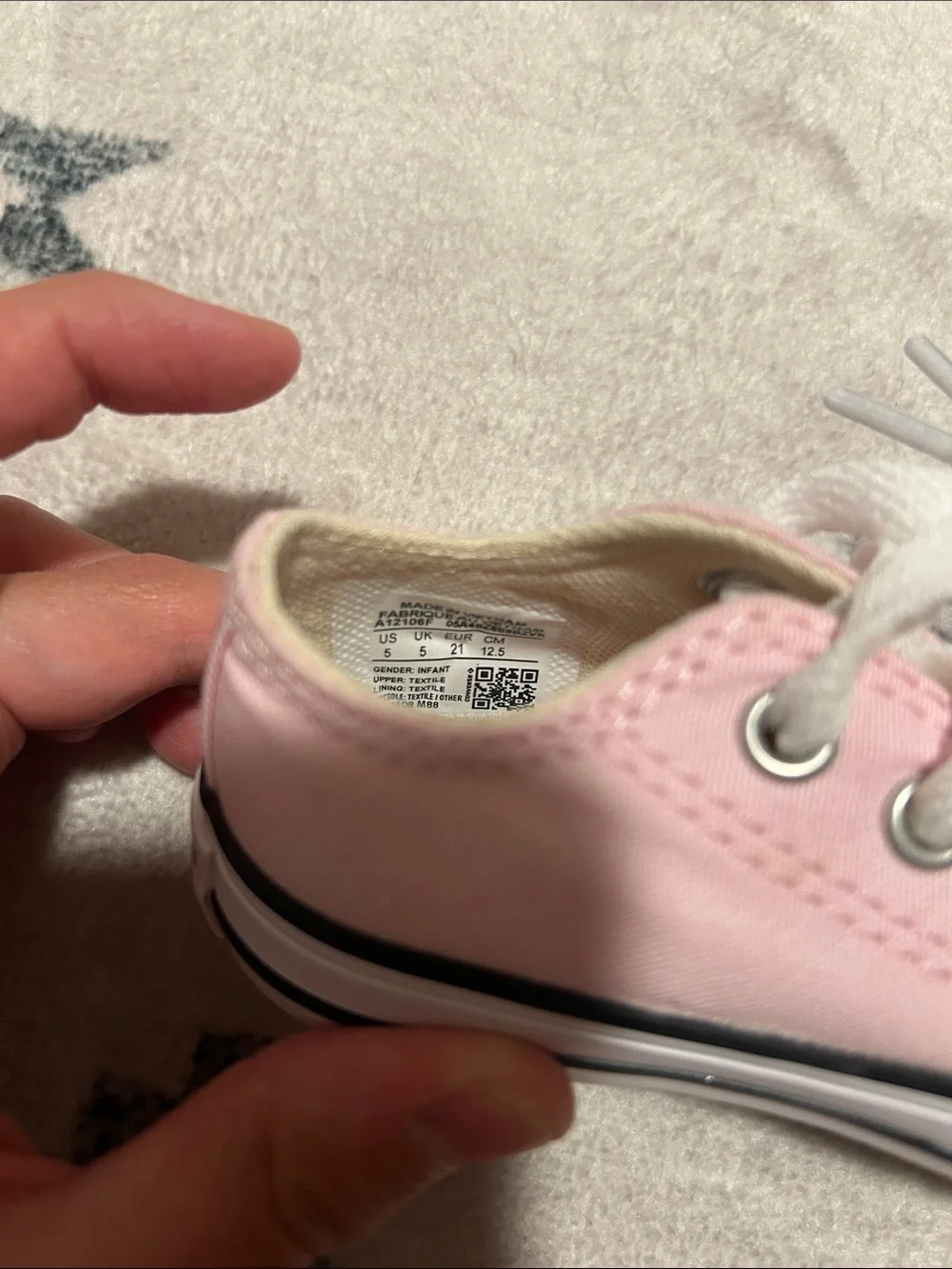 Kids Pink Converse All Star Lace-Up Sneakers